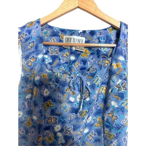 Vintage coco banco butterfly mini dress sz 6 - Picture 2 of 5